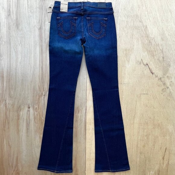 TRUE RELIGION BECCA TWISTED SEAM BOOTCUT Women’s Mid Rise Jeans sz 28 NWT - Picture 4 of 16